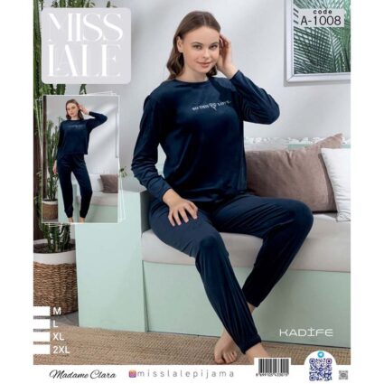 Women’s velvet pajamas M-2XL (Pack: 4 sets)