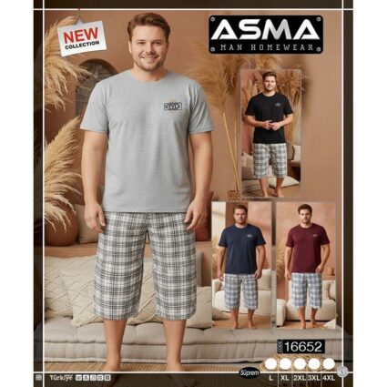 Men’s cotton pajamas, Turkish product, L-4XL (Pack: 10 Sets)